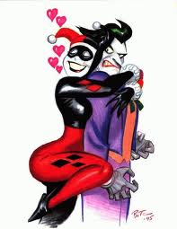 Harley Quinn abbraccia Joker