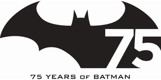 Logo ufficiale della DC Comics per festeggiare i 75 anni di Batman