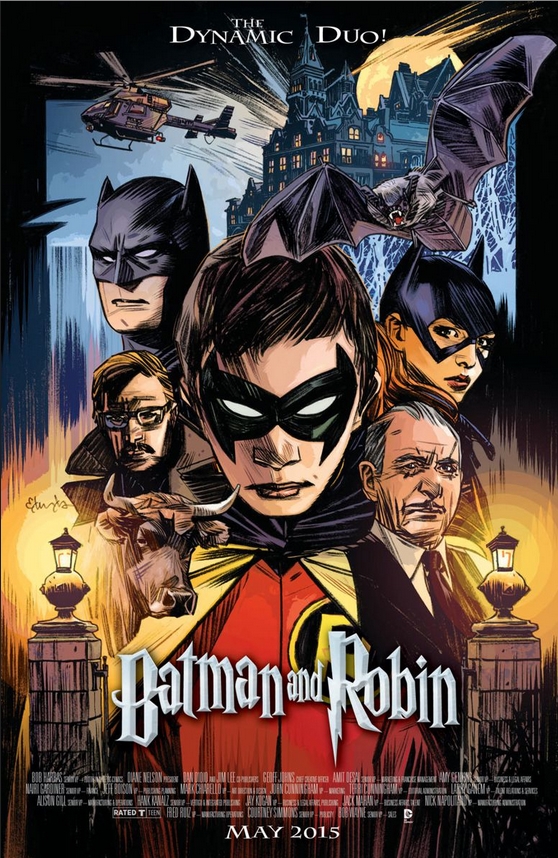 Batman & Robin # 40 ispirata da Harry Potter, con copertina di Tommy Lee Edwards
