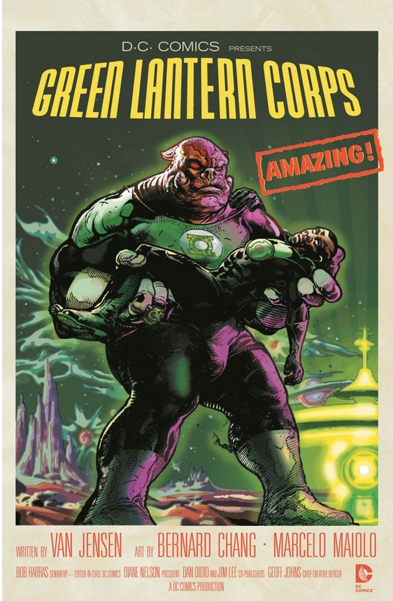 Green Lantern Corps # 40 ispirata da Forbidden Planet, con copertina copertina di Tony Harris.